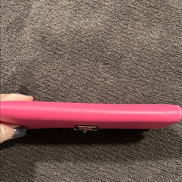 Salvatore Ferragamo Pink Leather Clutch Women’s Long Wallet - Picture 11 of 13